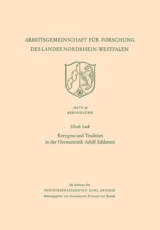 Produktbild: Kerygma und Tradition in der Hermeneutik Adolf Schlatters