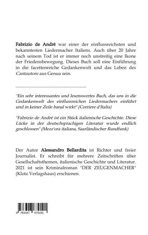Produktbild: Fabrizio de Andr&eacute; - die Essenz der Freiheit