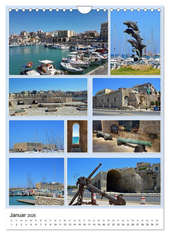 Produktbild: Kreta - Historische St&auml;dte und Bilderbuchd&ouml;rfer (Wandkalender 2026 DIN A4 hoch), CALVENDO Monatskalender