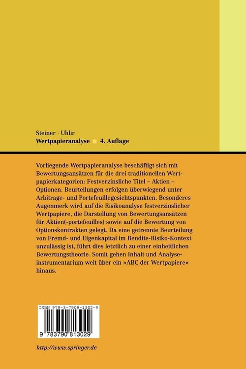 Produktbild: Wertpapieranalyse