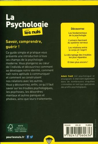 Produktbild: La psychologie pour les nuls