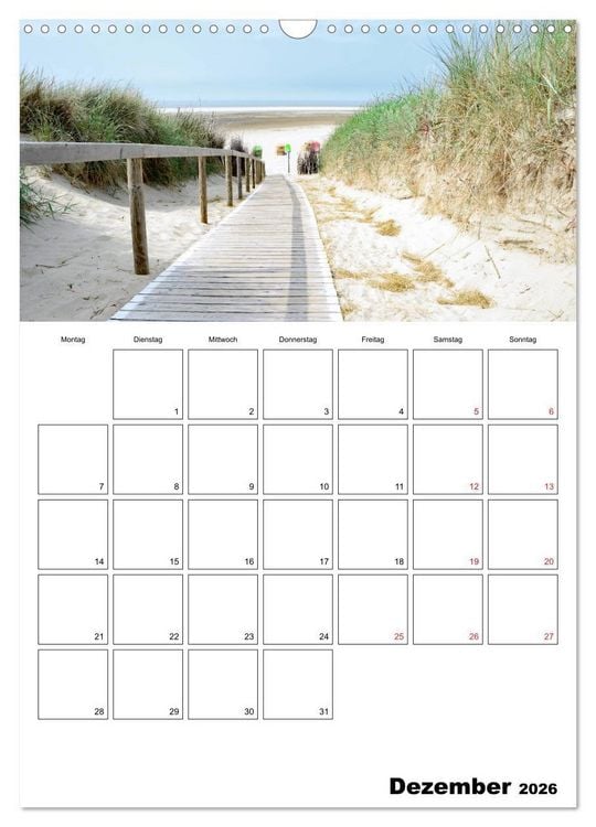 Produktbild: Langeoog - eine Trauminsel (Wandkalender 2026 DIN A3 hoch), CALVENDO Monatskalender