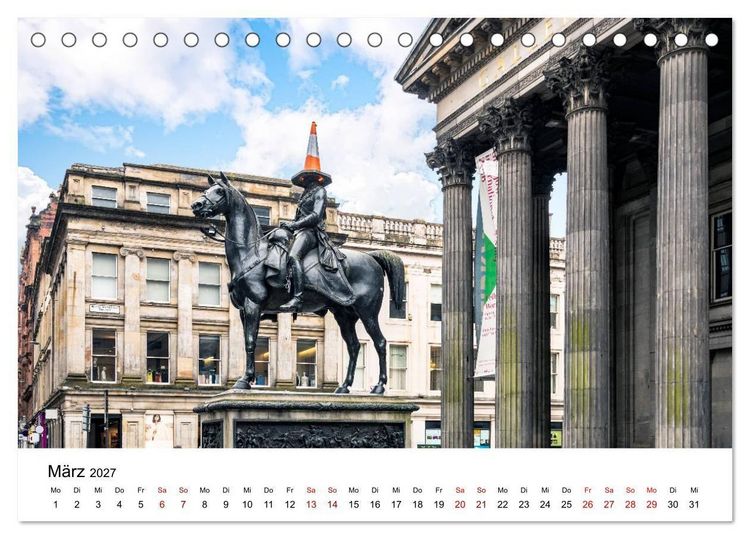 Produktbild: Faszination Glasgow (Tischkalender 2027 DIN A5 quer), CALVENDO Monatskalender