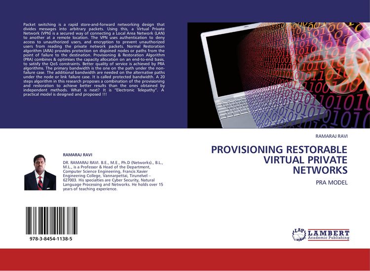 Produktbild: PROVISIONING RESTORABLE VIRTUAL PRIVATE NETWORKS