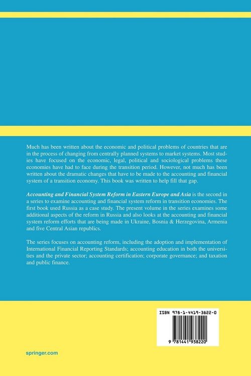 Produktbild: Accounting and Financial System Reform in Eastern Europe and Asia