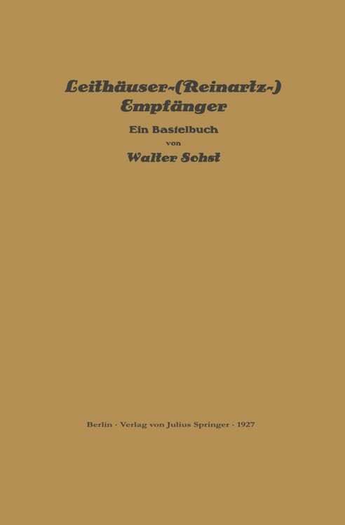 Produktbild: Leith&auml;user-(Reinartz-) Empf&auml;nger