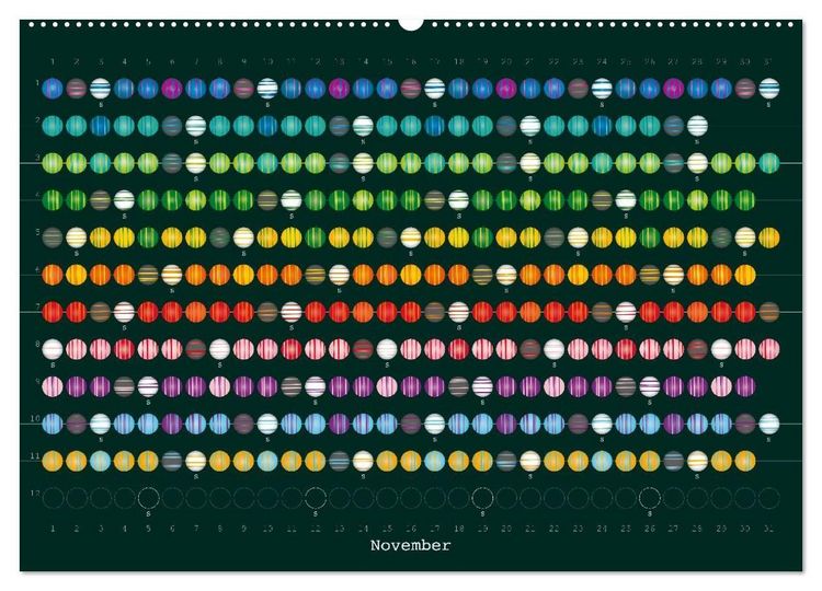 Produktbild: Perlenkalender (Wandkalender 2027 DIN A2 quer), CALVENDO Monatskalender