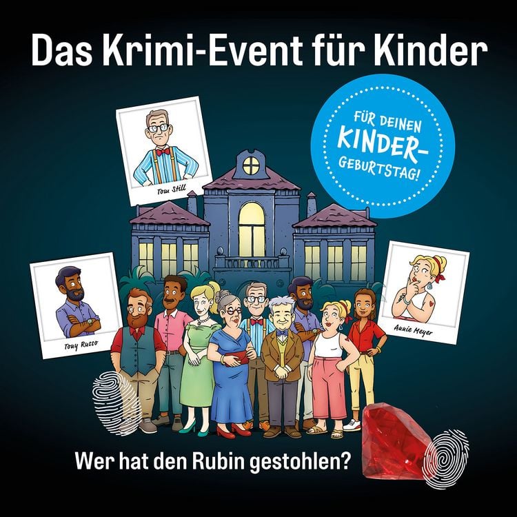 Produktbild: Rätselparty: Die drei Fragezeichen Kids - Jagd nach dem Rubin