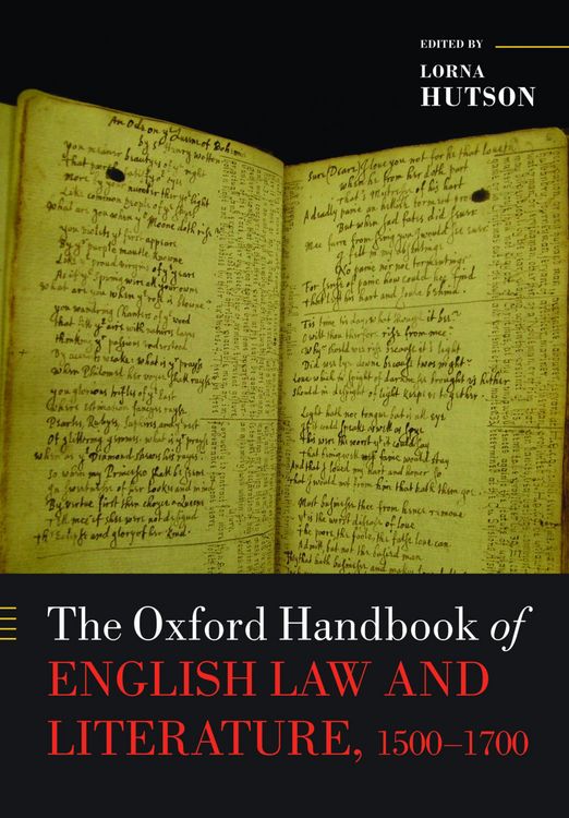 Produktbild: The Oxford Handbook of English Law and Literature, 1500-1700