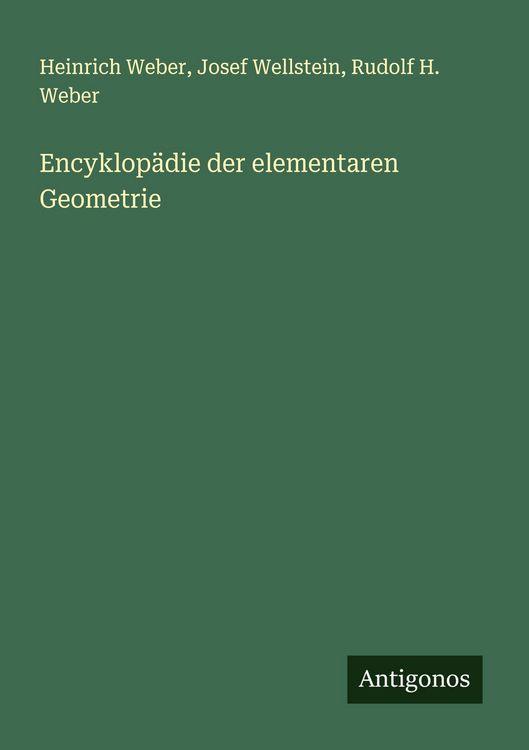 Produktbild: Encyklop&auml;die der elementaren Geometrie