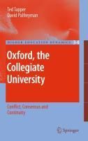 Produktbild: Oxford, the Collegiate University