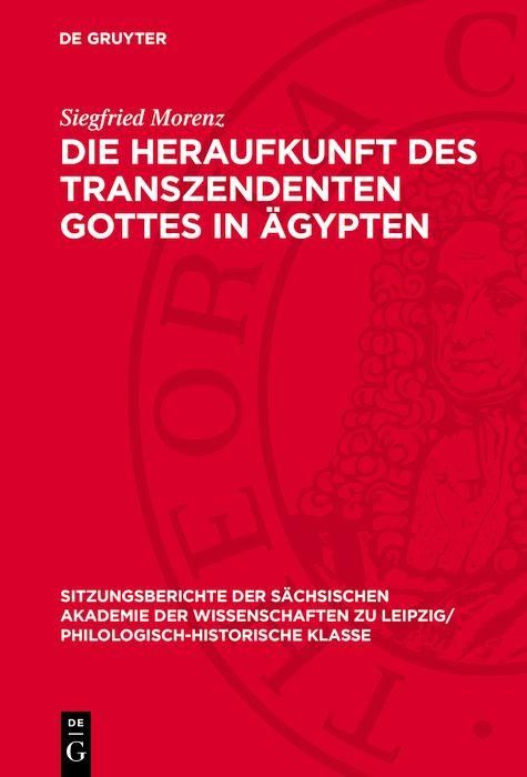 Produktbild: Die Heraufkunft des Transzendenten Gottes in &Auml;gypten