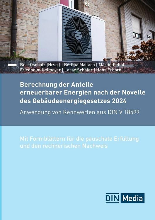 Produktbild: Berechnung der Anteile erneuerbarer Energien nach der Novelle des Geb&auml;udeenergiegesetzes 2024