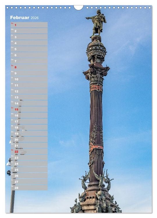 Produktbild: Barcelona - Eine St&auml;dtereise (Wandkalender 2026 DIN A3 hoch), CALVENDO Monatskalender