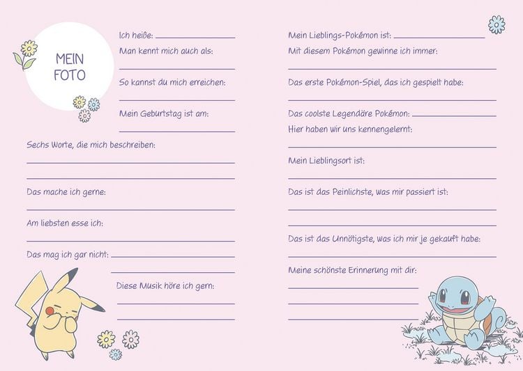 Produktbild: Pok&eacute;mon: Freundebuch - Gute Freunde bleiben ein Leben lang