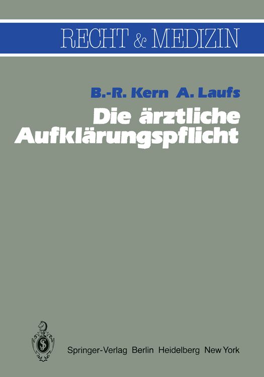 Produktbild: Die &auml;rztliche Aufkl&auml;rungspflicht