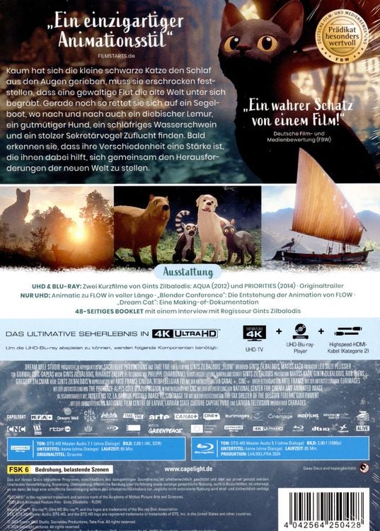 Produktbild: Flow - Limitiertes Mediabook (4K Ultra HD + Blu-ray)