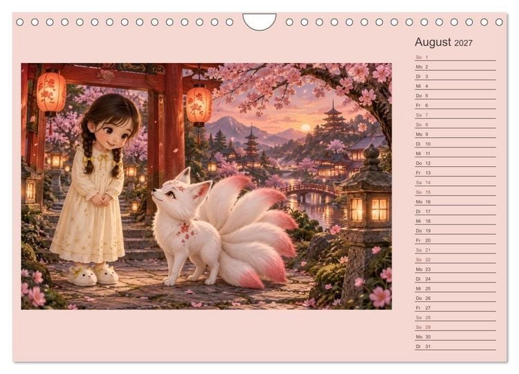 Produktbild: Mila und die Nacht der Fabelwesen (Wandkalender 2027 DIN A4 quer), CALVENDO Monatskalender