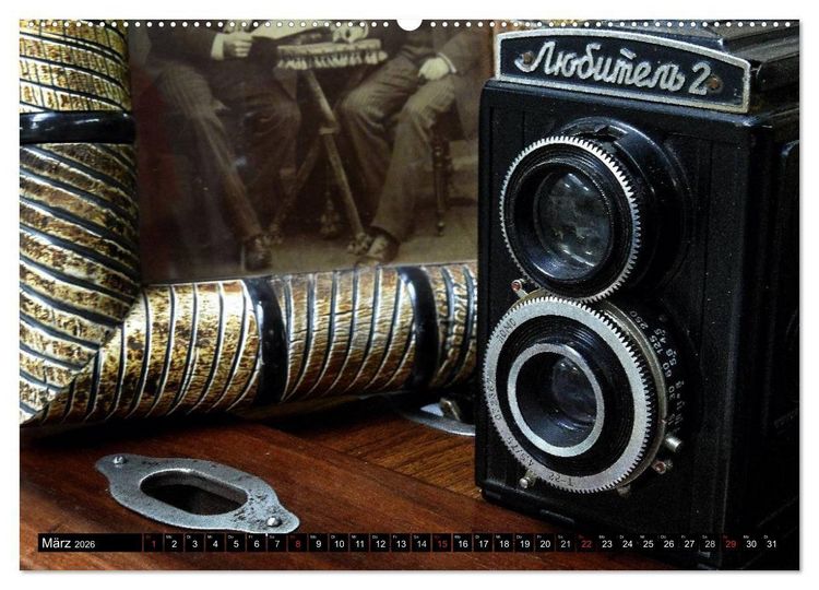 Produktbild: Historische Fotoapparate (Wandkalender 2026 DIN A2 quer), CALVENDO Monatskalender