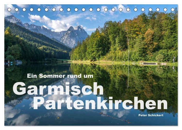 Produktbild: Ein Sommer rund um Garmisch-Partenkirchen (Tischkalender 2026 DIN A5 quer), CALVENDO Monatskalender