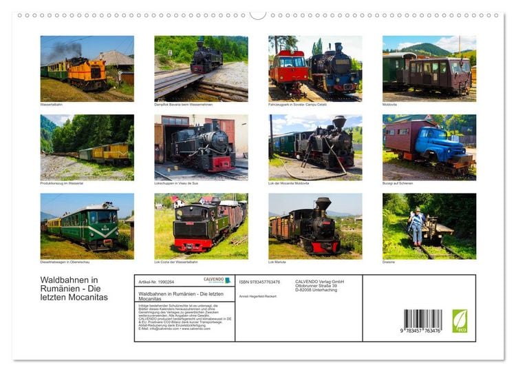 Produktbild: Waldbahnen in Rum&auml;nien - Die letzten Mocanitas (hochwertiger Premium Wandkalender 2026 DIN A2 quer), Kunstdruck in Hochglanz