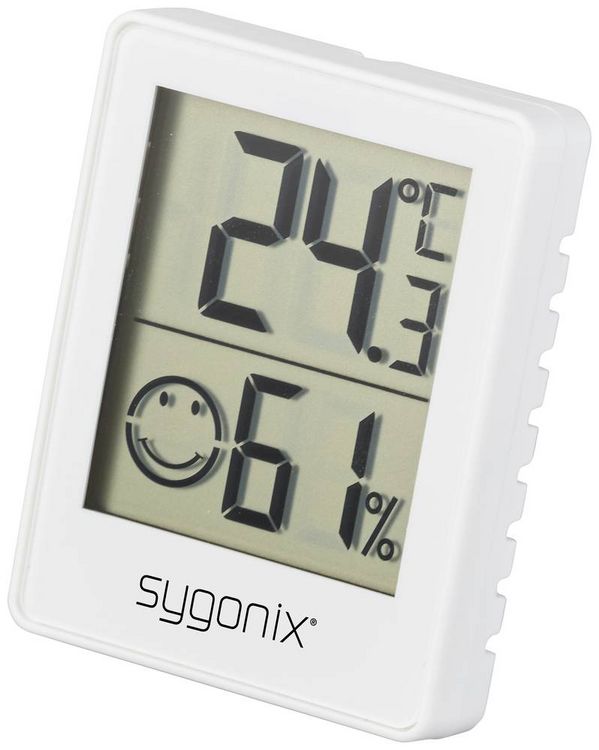 Produktbild: Sygonix Thermo-/Hygrometer Wei&szlig; SY-5267052