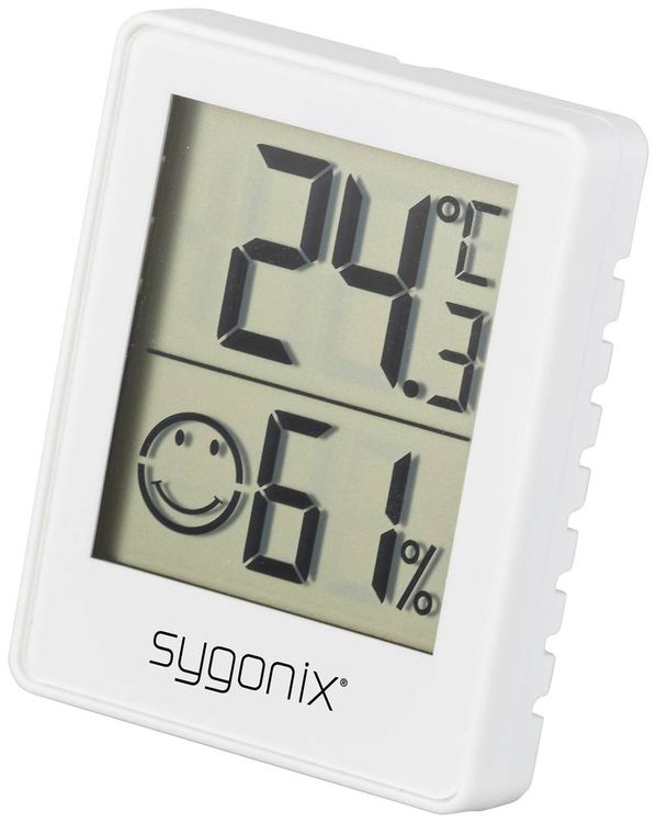 Sygonix Thermo-/Hygrometer Weiß
