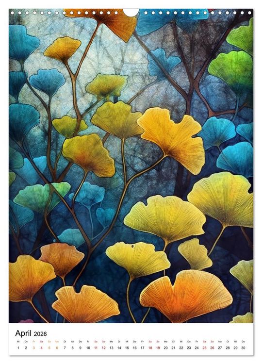 Produktbild: Ginkgo Biloba Sch&ouml;nheit (Wandkalender 2026 DIN A3 hoch), CALVENDO Monatskalender