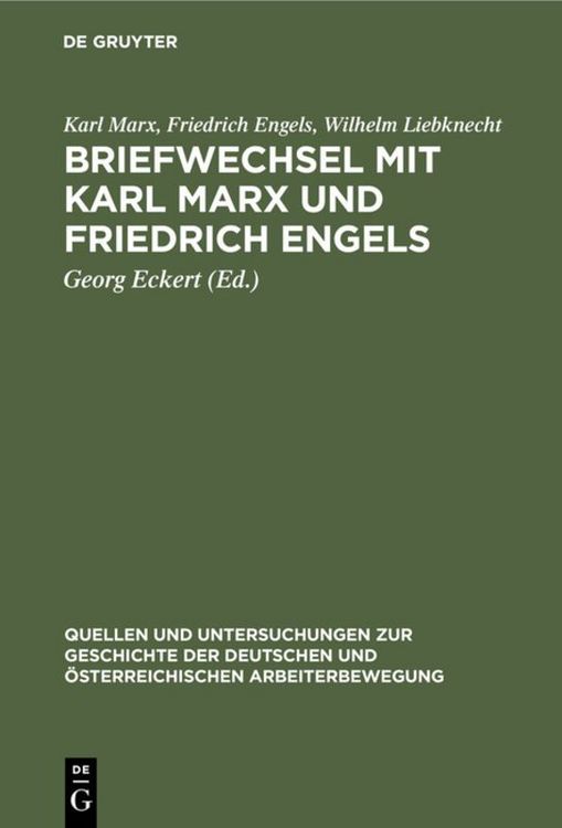 Produktbild: Briefwechsel mit Karl Marx und Friedrich Engels