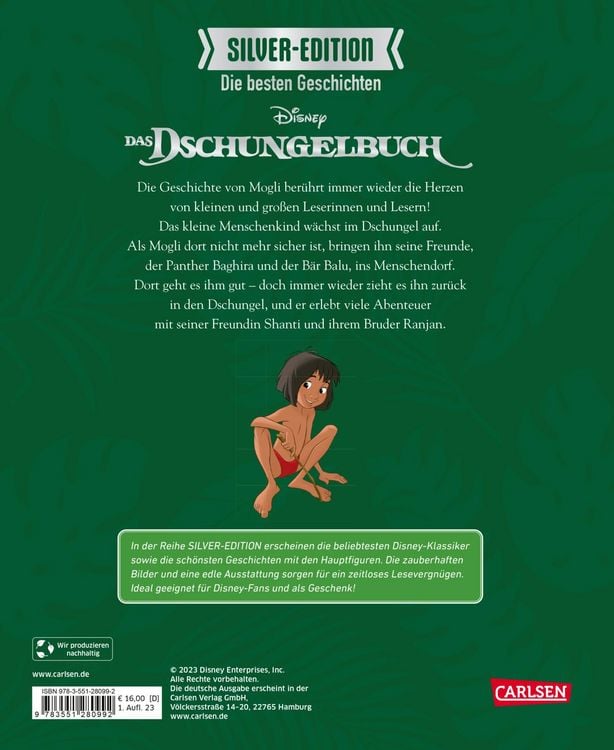 Produktbild: Disney Silver-Edition: Die besten Geschichten - Das Dschungelbuch