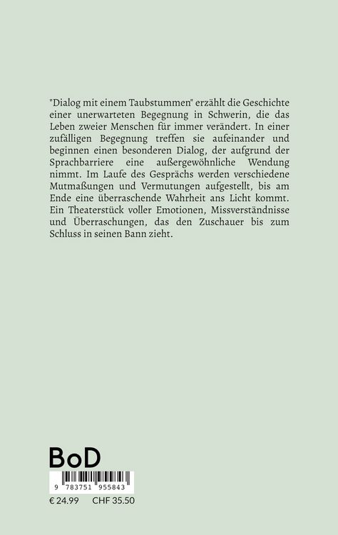 Produktbild: Dialog mit einem Taubstummen
