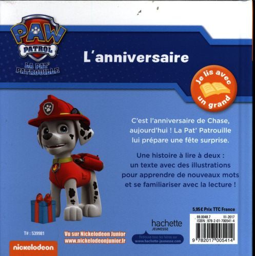 Produktbild: La Pat' Patrouille: l'anniversaire