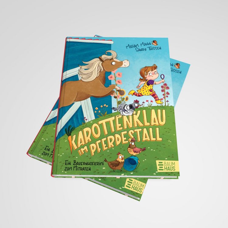 Produktbild: Karottenklau im Pferdestall - Ein Bauernhofkrimi zum Mitraten