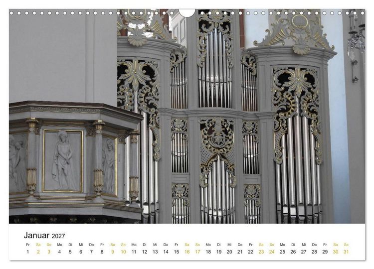 Produktbild: Fantastische Welt der Orgeln (Wandkalender 2027 DIN A3 quer), CALVENDO Monatskalender