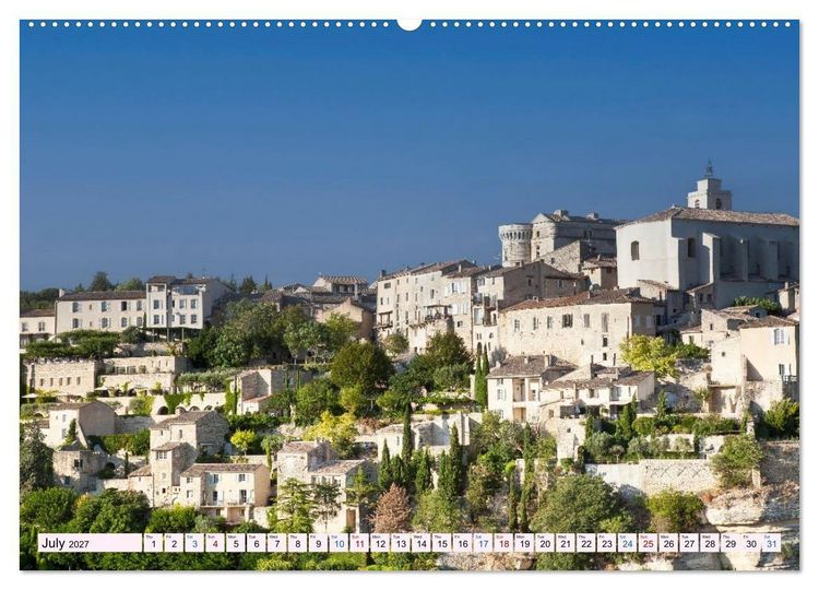 Produktbild: Provence. A journey through the villages of the French Provence (High Quality Premium Wall Calendar 2027 DIN A2 landscape),CALVENDO 12 Month Wall Calendar