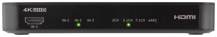 Produktbild: SpeaKa Professional TV, Receiver, Audio Extraktor SP-HDA-510 [HDMI - HDMI] 3840 x 2160 Pixel eARC, S/PDIF- + Analogausgang