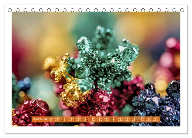 Produktbild: Edelsteine und Kristalle - Makro (Tischkalender 2027 DIN A5 quer), CALVENDO Monatskalender