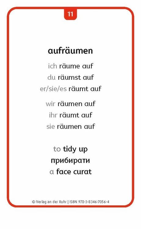 Produktbild: Verben: Set 2 - Deutsch, Englisch, Ukrainisch und Rum&auml;nisch