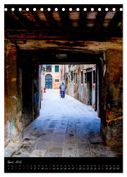 Produktbild: 2026 Ein anderer Blick auf Venedig (Tischkalender 2026 DIN A5 hoch), CALVENDO Monatskalender