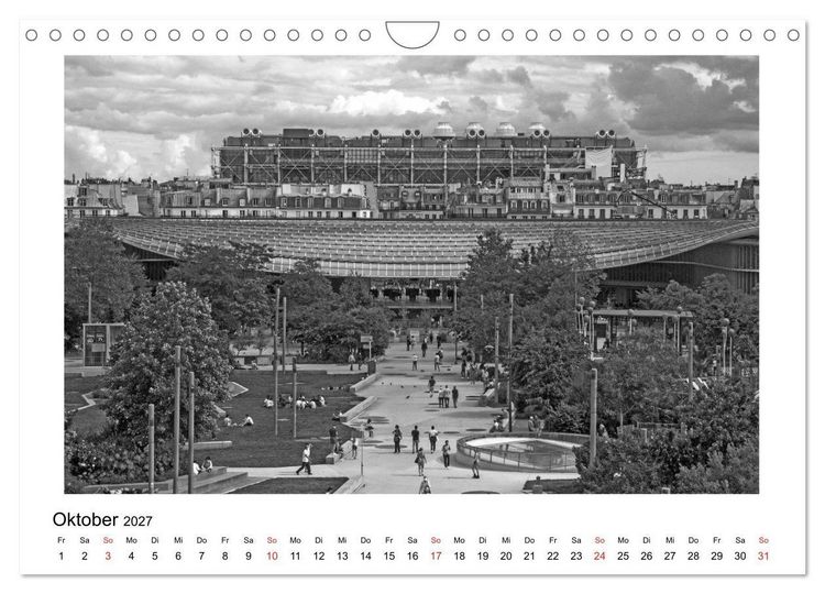 Produktbild: Paris vive la m&eacute;tropole (Wandkalender 2027 DIN A4 quer), CALVENDO Monatskalender