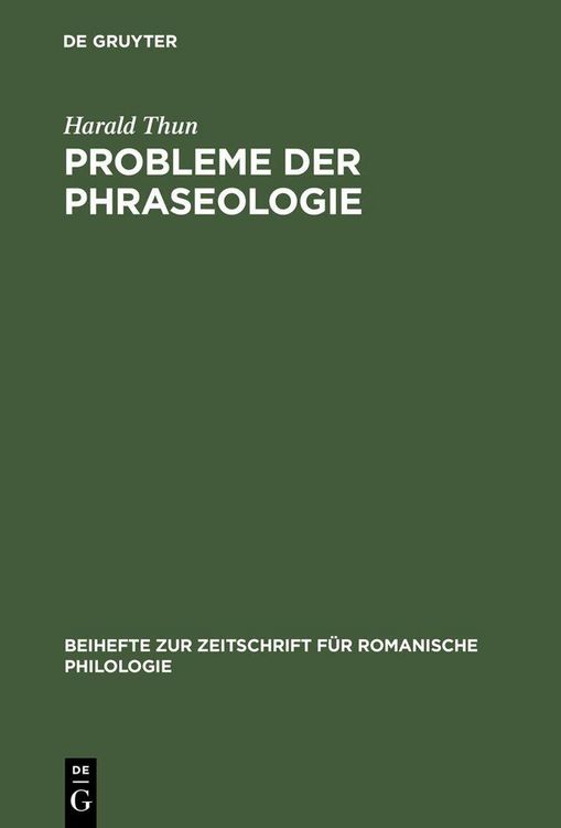 Produktbild: Probleme der Phraseologie