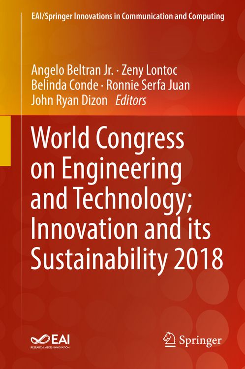 Produktbild: World Congress on Engineering and Technology; Innovation and its Sustainability 2018
