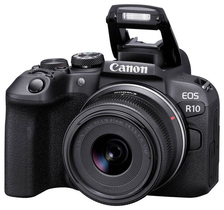 Produktbild: Canon EOS R10 + RF-S 18-45mm F4.5-6.3 IS STM Digitale Spiegelreflexkamera RF-S 18-45 mm 24.2 Megapixel Schwarz 4K-Video, Bildstabilisierung, WiFi