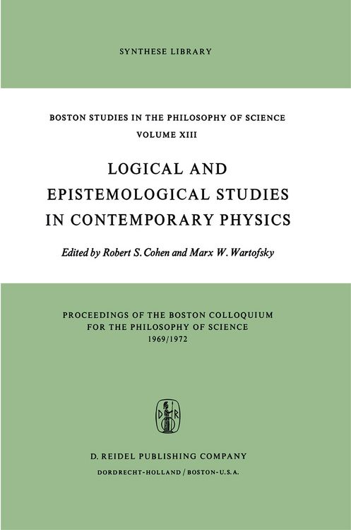 Produktbild: Logical and Epistemological Studies in Contemporary Physics