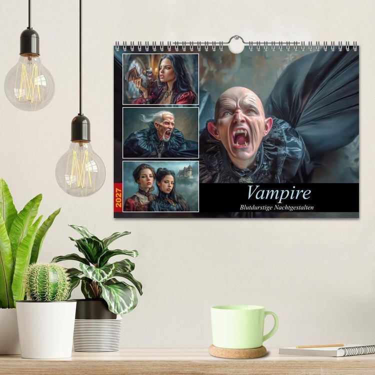 Produktbild: Vampire - Blutdurstige Nachtgestalten (Wandkalender 2027 DIN A4 quer), CALVENDO Monatskalender