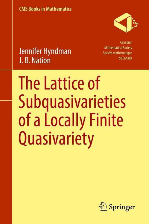 Produktbild: The Lattice of Subquasivarieties of a Locally Finite Quasivariety