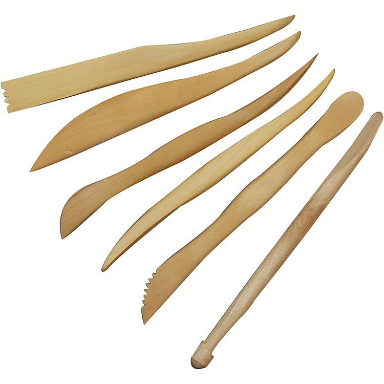 Produktbild: Creativ Company Modellierholz-Set, L 15 cm, 6 Stk