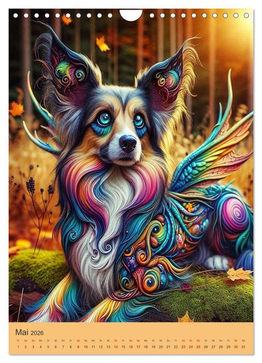 Produktbild: Tierische Fantasien (Wandkalender 2026 DIN A4 hoch), CALVENDO Monatskalender