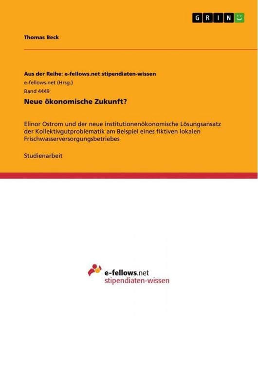 Produktbild: Neue &ouml;konomische Zukunft?