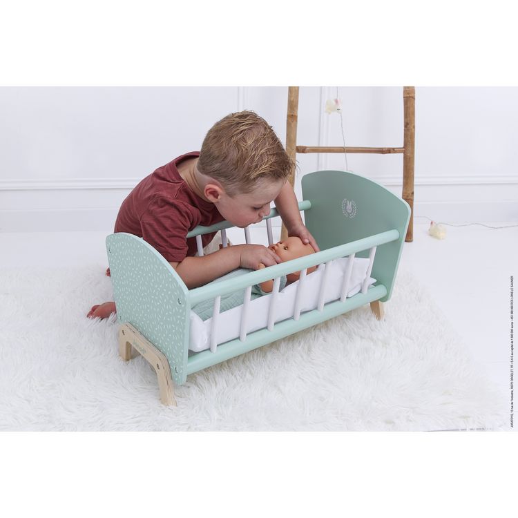Produktbild: Puppenbett mit Hasenmotiv &ndash; F&uuml;r s&uuml;&szlig;e Tr&auml;ume